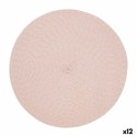 Mantel Individual Quid Vita Peoni Rosa Plástico 38 cm (Pack 12x)