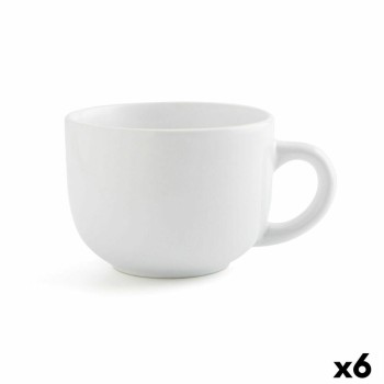 Tazza Quid Snow Bianco Ceramica 400 ml (6 Unità) (Pack 6x)