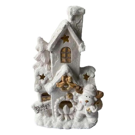 Weihnachtsschmuck DKD Home Decor Haus Weiß Verschneit 32 x 21 x 52 cm Weihnachtsschmuck DKD Home Decor Haus Weiß Verschneit 32 x 21 x 52 cm