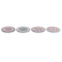 Posavasos DKD Home Decor Mandala 4 Unidades (10,8 x 10,8 x 0,7 cm)