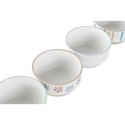 Tigela DKD Home Decor 4 Unidades Grés 460 ml (12 x 12 x 6,5 cm)