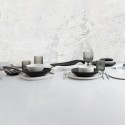 bandeja de aperitivos Bidasoa Fosil Preto Cerâmica Alumina 34 x 20,3 x 3 cm (6 Unidades)
