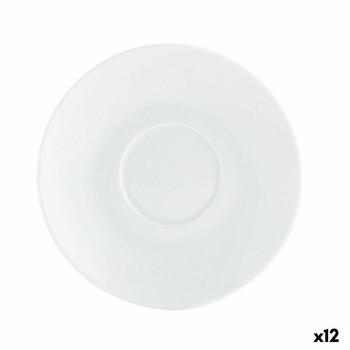 Piatto Quid Basic Caffè Ceramica Bianco (12,5 cm) (Pack 12x)