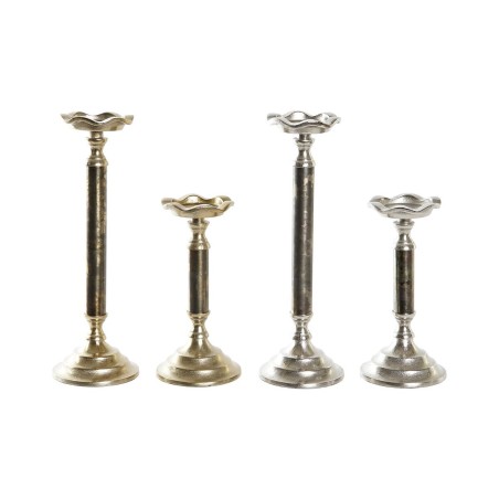 Pot à Bougie DKD Home Decor Aluminium 10 x 10 x 31,5 cm Moderne (2 Unités) Pot à Bougie DKD Home Decor Aluminium 10 x 10 x 31,5 cm Moderne (2 Unités)