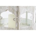 Lanterna DKD Home Decor 2 Unidades Branco Dourado Metal Cristal Árabe Acabamento envelhecido 30 x 30 x 71 cm (2 Unidades)