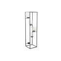 Bougeoir DKD Home Decor Verre Noir Transparent 18 x 18 x 76 cm Fer