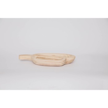 bandeja de aperitivos DKD Home Decor Marrom claro Natural Tropical 38 x 21 x 5 cm 30 x 21 x 5 cm