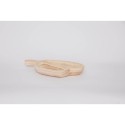 Tablett für Snacks DKD Home Decor Hellbraun natürlich Tropical 38 x 21 x 5 cm 30 x 21 x 5 cm