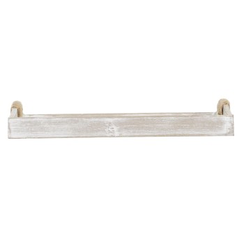 Set di Vassoi DKD Home Decor Beige 40 x 30 x 6 cm Legno MDF (2 Unità)