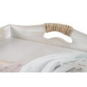 Set di Vassoi DKD Home Decor Beige 40 x 30 x 6 cm Legno MDF (2 Unità)