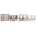 Jogo de Bandejas DKD Home Decor 40 x 30 x 6 cm Madeira MDF (2 Unidades)