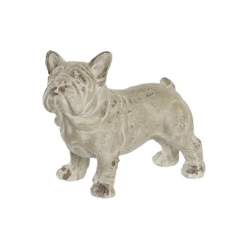 Figura Decorativa DKD Home Decor Acabamento envelhecido Cinzento Resina Cão (19 x 39 x 28,5 cm)