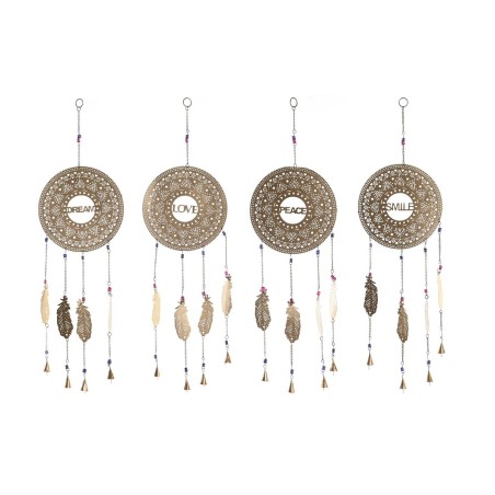 Figura Decorativa DKD Home Decor Dorado Plumas 25 x 1 x 77 cm Figura Decorativa DKD Home Decor Dorado Plumas 25 x 1 x 77 cm