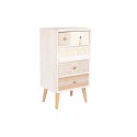 Cómoda DKD Home Decor Abeto Natural Algodão Branco (48 x 35 x 89 cm)