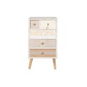 Cómoda DKD Home Decor Abeto Natural Algodão Branco (48 x 35 x 89 cm)