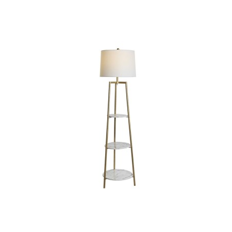 Floor Lamp DKD Home Decor Golden Metal Polyester White 50 W MDF Wood (41 x 41 x 156 cm) Floor Lamp DKD Home Decor Golden Metal Polyester White 50 W MDF Wood (41 x 41 x 156 cm)