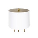 Floor Lamp DKD Home Decor Golden Metal Polyester White 50 W MDF Wood (41 x 41 x 156 cm)