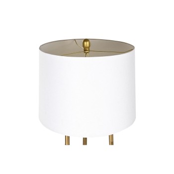 Floor Lamp DKD Home Decor Golden Metal Polyester White 50 W MDF Wood (41 x 41 x 156 cm)
