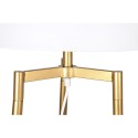 Floor Lamp DKD Home Decor Golden Metal Polyester White 50 W MDF Wood (41 x 41 x 156 cm)