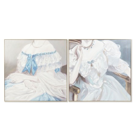 Cuadro DKD Home Decor Mujer Tradicional 102 x 4,5 x 102 cm (2 Unidades) Cuadro DKD Home Decor Mujer Tradicional 102 x 4,5 x 102 cm (2 Unidades)