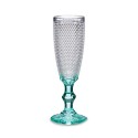 Champagnerglas Vivalto Durchsichtig türkis Glas 185 ml Punkte (6 Stück)