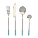 Cubertería DKD Home Decor Azul Plateado Acero Inoxidable 16 Piezas