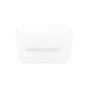 Tablett für Snacks DKD Home Decor 31,5 x 11 x 6 cm Kristall natürlich 280 ml