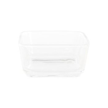 Tablett für Snacks DKD Home Decor 31,5 x 11 x 6 cm Kristall natürlich 280 ml