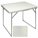 Mesa Dobrável Aktive Branco Aço Madeira MDF 80 x 60 x 70 cm