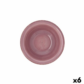 Tigela Quid Peoni Vita Cerâmica Cor de Rosa (18 cm) (Pack 6x)