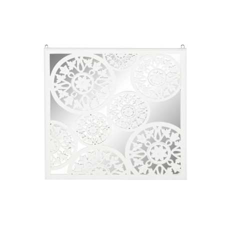 Decoración de Pared DKD Home Decor Espejo Blanco Madera MDF (90 x 1,5 x 90 cm) Decoración de Pared DKD Home Decor Espejo Blanco Madera MDF (90 x 1,5 x 90 cm)