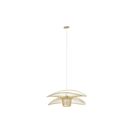 Ceiling Light DKD Home Decor Natural Bamboo 50 W 80 x 80 x 29 cm Ceiling Light DKD Home Decor Natural Bamboo 50 W 80 x 80 x 29 cm