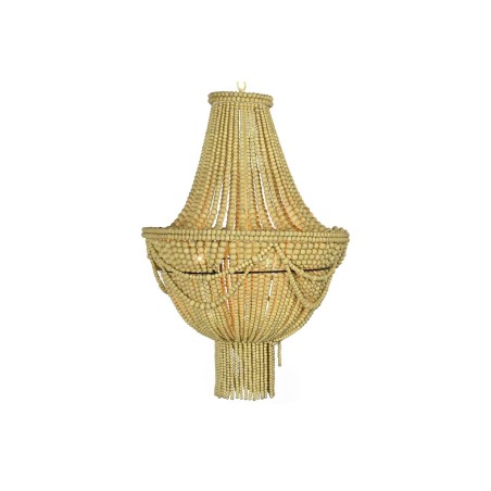 Suspension DKD Home Decor Jaune Marron Métal Bois MDF 40 W 50 x 50 x 73 cm Suspension DKD Home Decor Jaune Marron Métal Bois MDF 40 W 50 x 50 x 73 cm