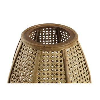 Lâmpada de mesa DKD Home Decor Castanho Rotim 50 W (29 x 29 x 40 cm)