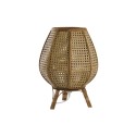 Lâmpada de mesa DKD Home Decor Castanho Rotim 50 W (29 x 29 x 40 cm)