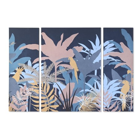 Conjunto de 3 quadros DKD Home Decor Colonial (140 x 3,8 x 100 cm) Conjunto de 3 quadros DKD Home Decor Colonial (140 x 3,8 x 100 cm)