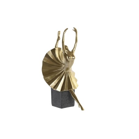Deko-Figur DKD Home Decor Schwarz Gold Harz Ballett-Tänzerin Moderne (20 x 16 x 33,5 cm) Deko-Figur DKD Home Decor Schwarz Gold Harz Ballett-Tänzerin Moderne (20 x 16 x 33,5 cm)