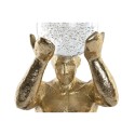 Statua Decorativa DKD Home Decor Nero Dorato Resina Uomo Moderno (17 x 16 x 31,5 cm)
