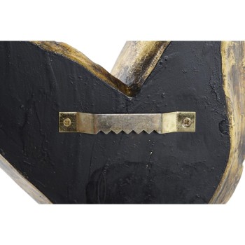 Decorazione da Parete DKD Home Decor Specchio Dorato Resina Uccello (27 x 3,5 x 36 cm)