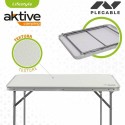 Mesa Dobrável Aktive Branco Aço Madeira MDF 80 x 60 x 70 cm