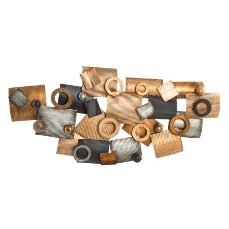Decoração de Parede DKD Home Decor Abstrato Cinzento Metal Cobre Moderno Círculos (109 x 7 x 53 cm) Decoração de Parede DKD Home Decor Abstrato Cinzento Metal Cobre Moderno Círculos (109 x 7 x 53 cm)