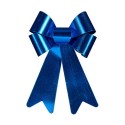 Laço 22 x 38 cm Adorno Natalício Azul PVC