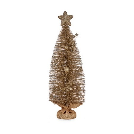 Albero di Natale con Stella 23 x 14,5 x 46 cm champagne Albero di Natale con Stella 23 x 14,5 x 46 cm champagne