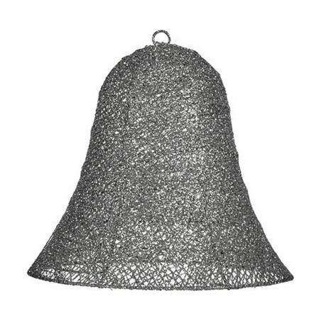 Decorazione Natalizia Grigio Metallo Plastica Campana 30 x 27 x 30 cm Decorazione Natalizia Grigio Metallo Plastica Campana 30 x 27 x 30 cm