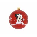 Bola de Natal Mickey Mouse Happy smiles 10 Unidades Vermelho Plástico (Ø 6 cm)