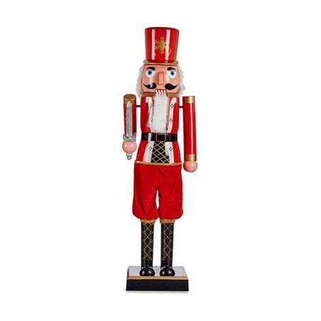 Decorative Figure Red Black Nutcracker 7,5 x 28 x 7,5 cm Plastic Decorative Figure Red Black Nutcracker 7,5 x 28 x 7,5 cm Plastic