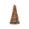 Weihnachtsbaum Mattierend Lametta 18 x 18 x 45,5 cm Gold Weiß Kunststoff Polypropylen