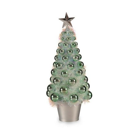 Christmas Tree Iridescent Green Plastic 16 x 37,5 x 16 cm polypropylene Christmas Tree Iridescent Green Plastic 16 x 37,5 x 16 cm polypropylene