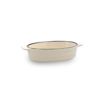 Pentola Quid Cocco Bianco Ceramica 18 x 11 x 4 cm (12 Unità) (Pack 12x)