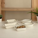 Pentola Quid Cocco Bianco Ceramica 18 x 11 x 4 cm (12 Unità) (Pack 12x)